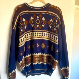 Trend Basics Patterned Warm Knit Sweater, XL